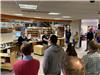 Citizen Academy tours the Bismarck Veterans Memorial Public Library. 