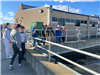 Citizen Academy attendees view final steps in treatment before water returns to the Missouri River.