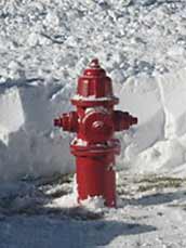 hydrant snow