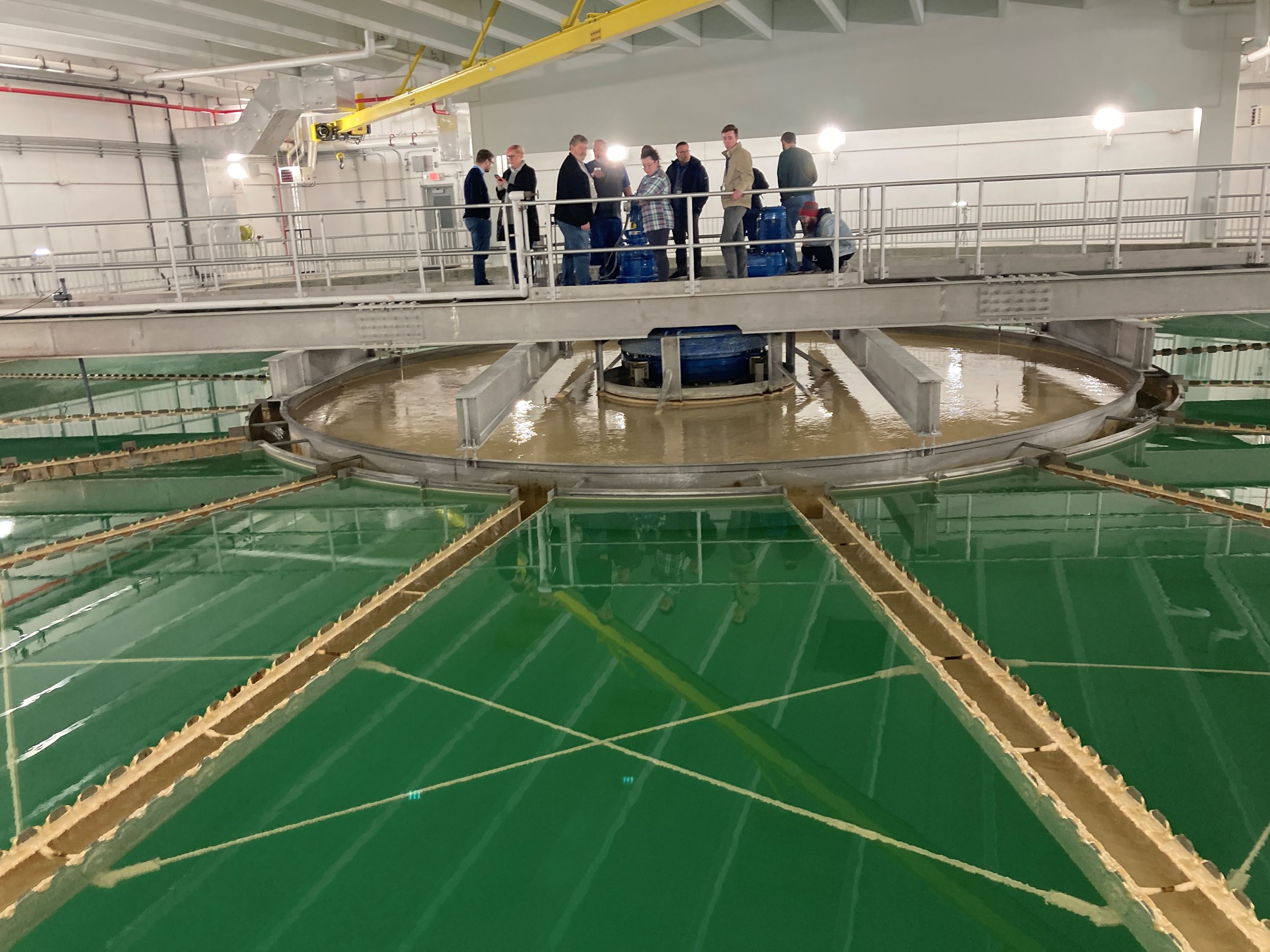 Citizen Academy tours the water treatment plant. 