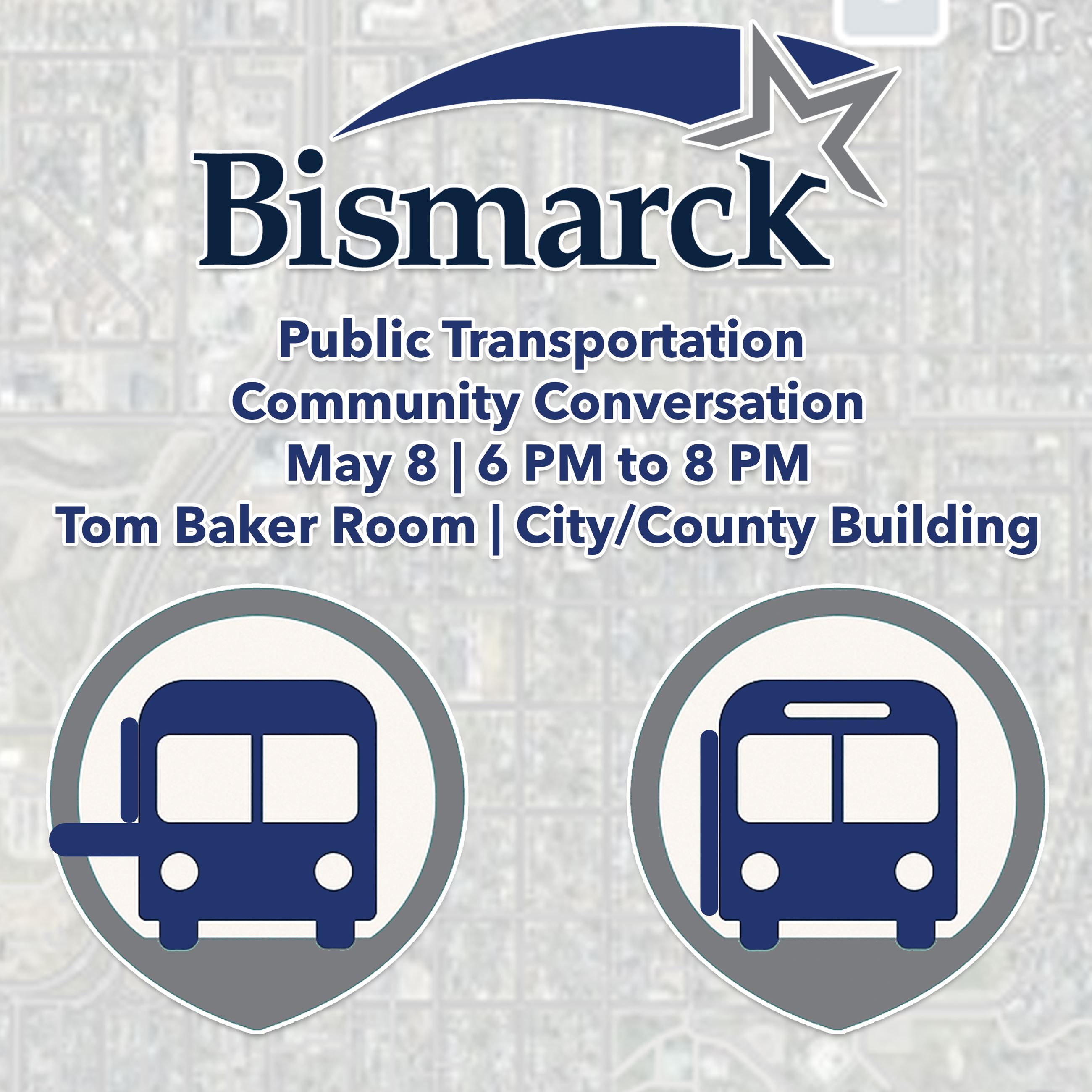 Community Conversation Forum on May 8, 2025, from 6-8 PM at Tom Baker Room in City/County Building. 