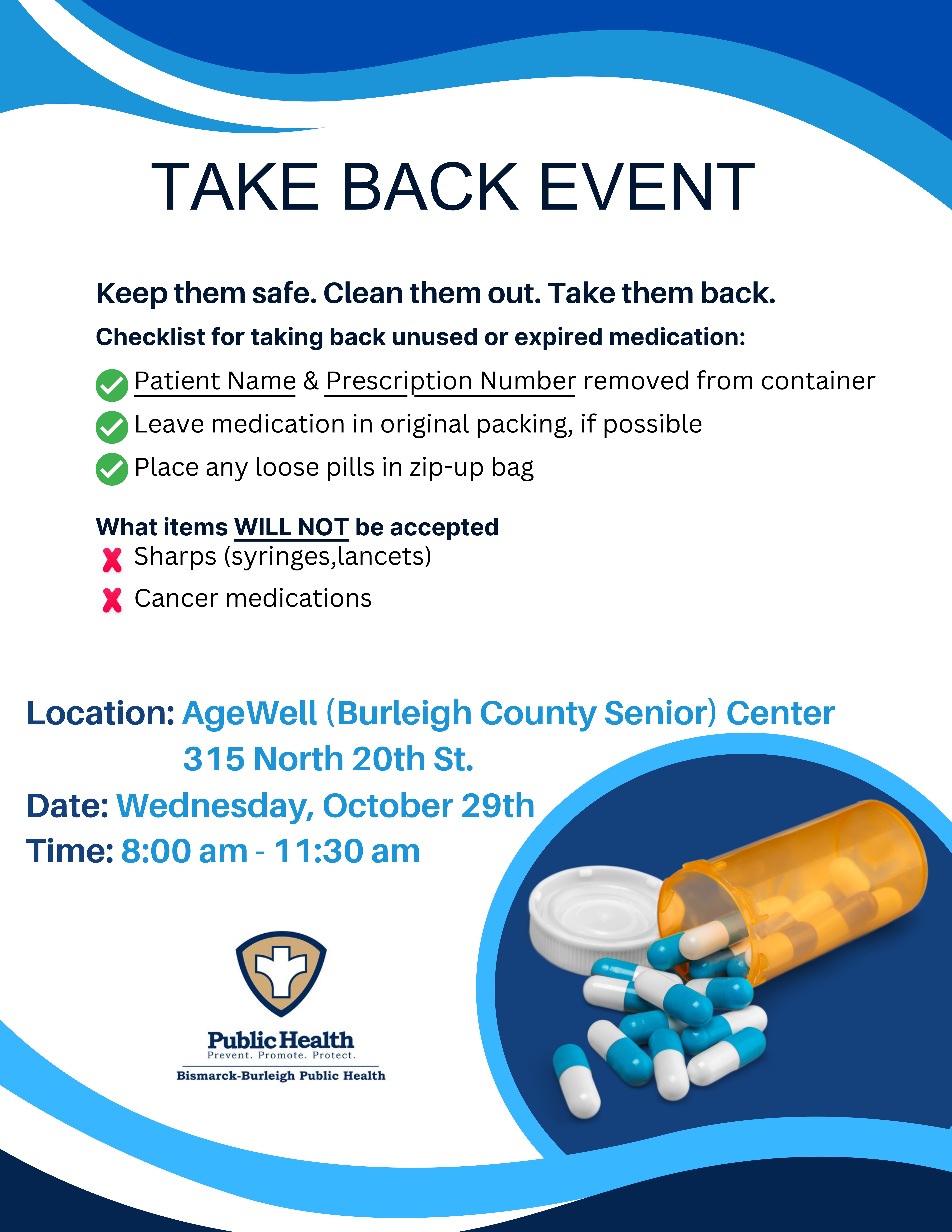 Take Back Event Flyer