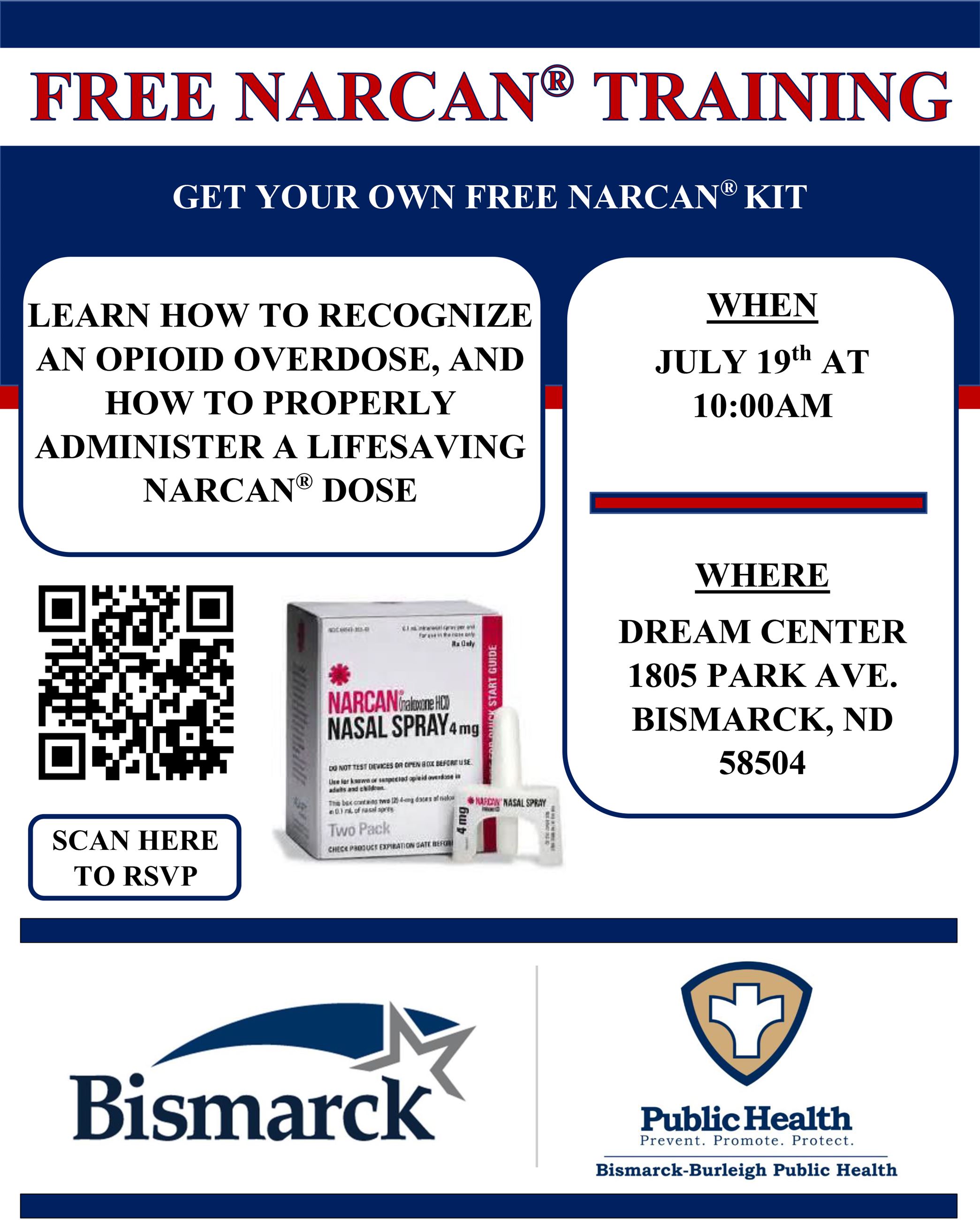 Community Narcan Training Flyer