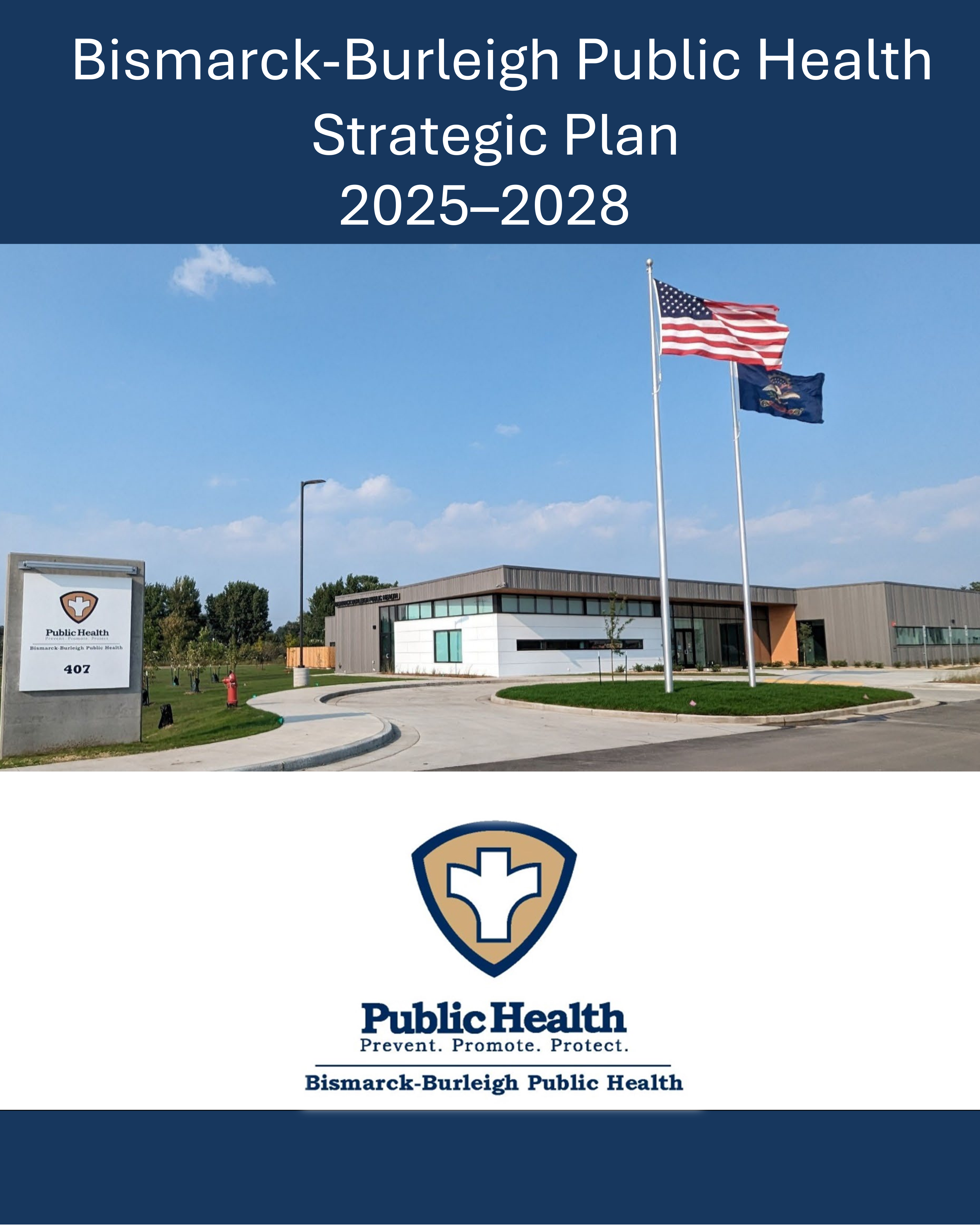 Bismarck-Burleigh Public Health Strategic Plan 2025-2028 Front Page of Document 