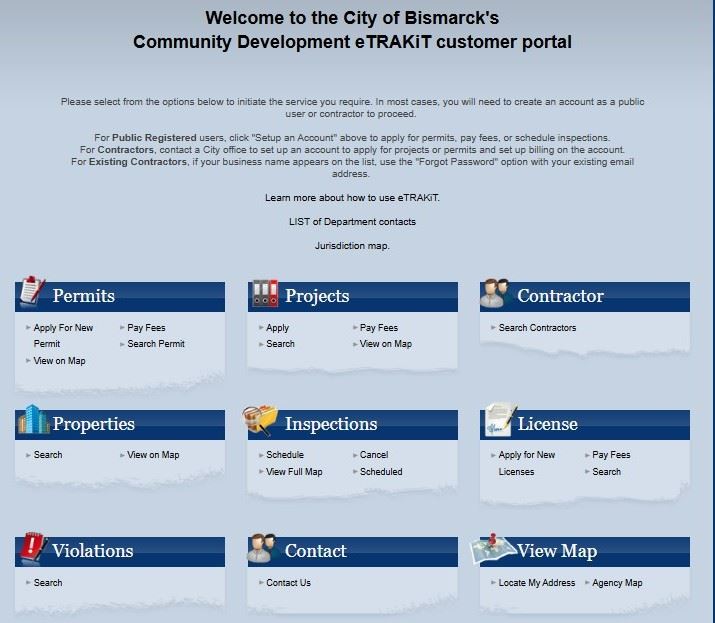 eTrakit Permit screenshot